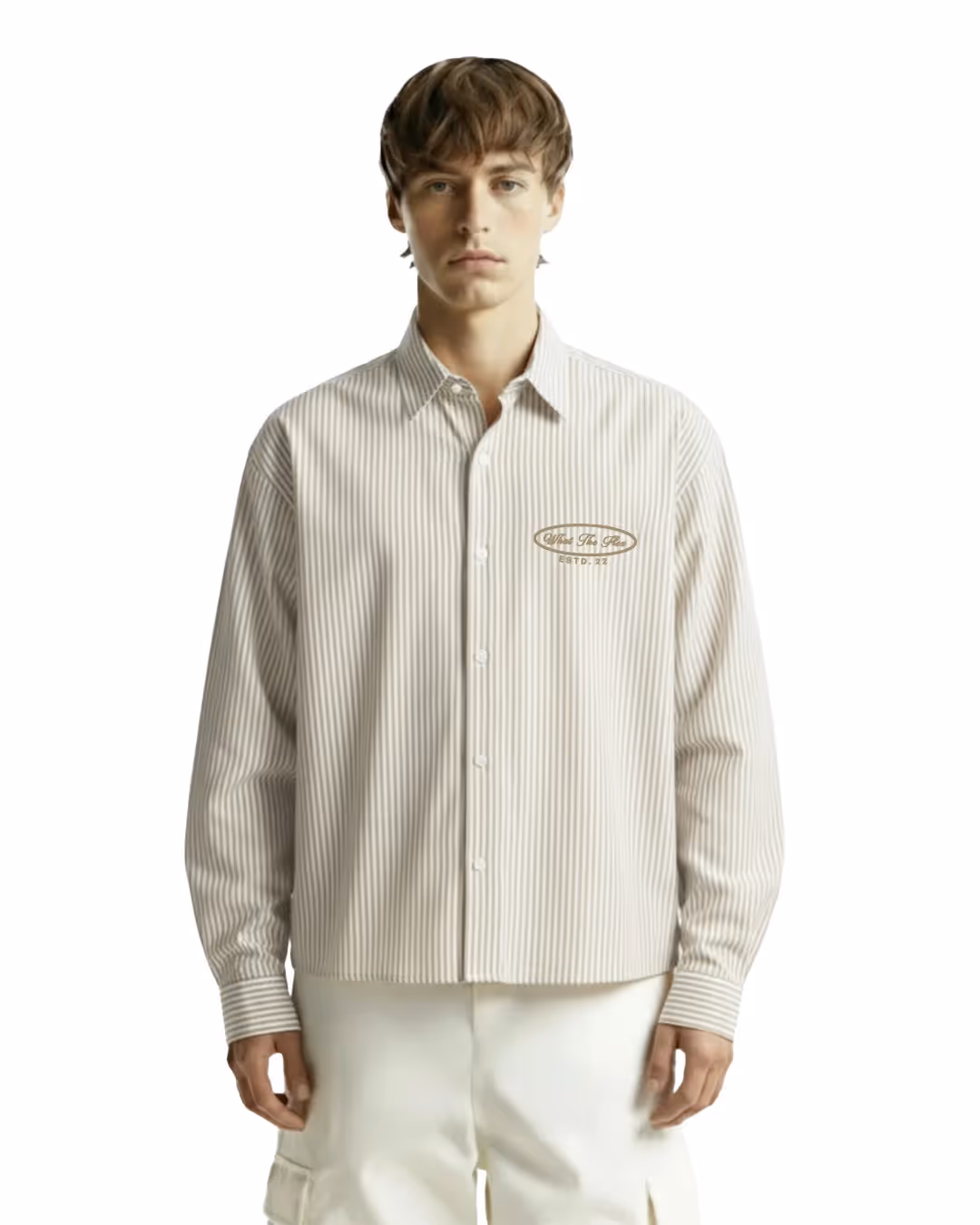 Self Love Club Yellow & White Full Sleeves Striped Shirt image 2