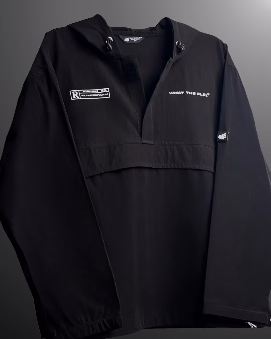 Signature Black Air Nylon Hoodie image 3