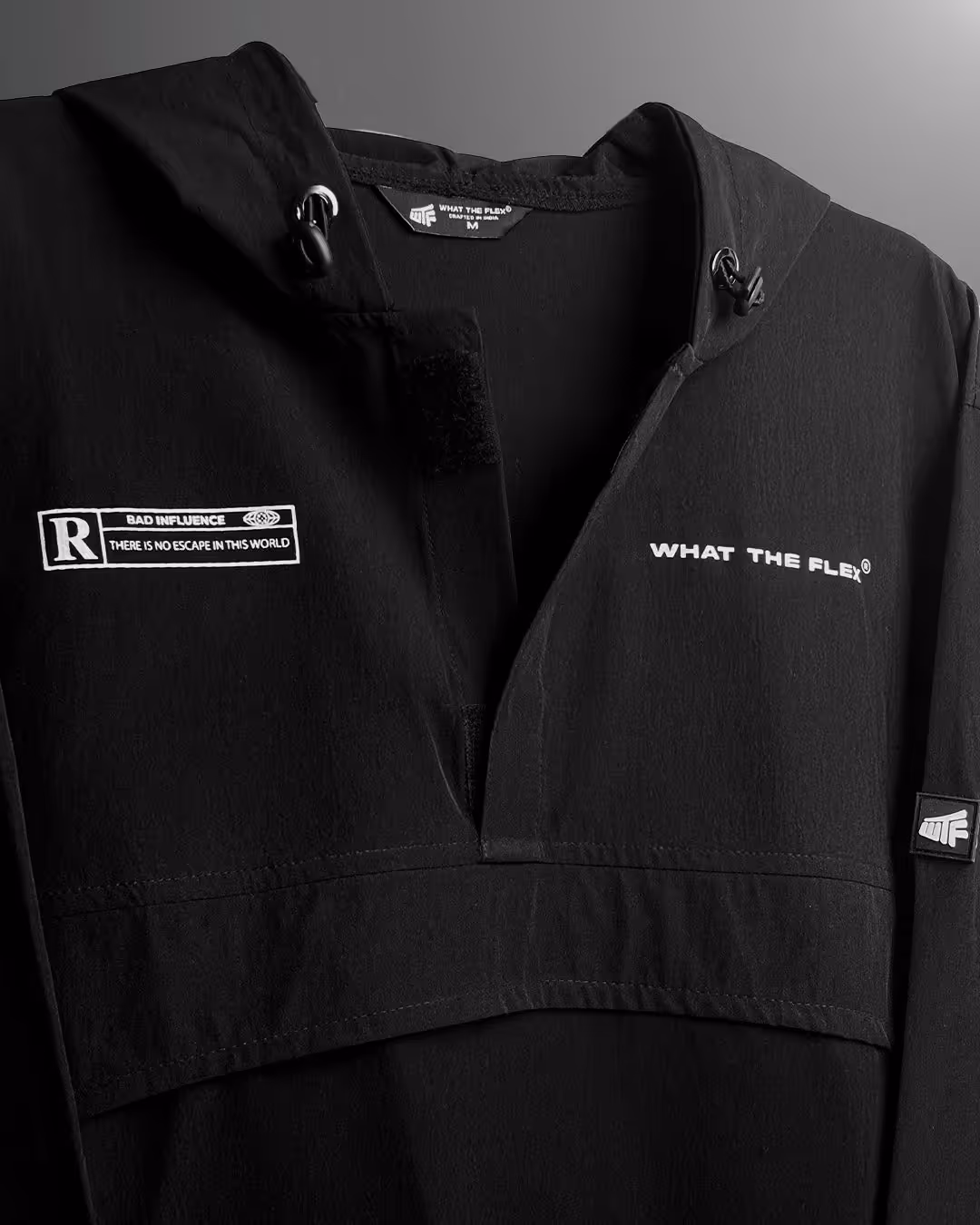 Signature Black Air Nylon Hoodie image 6