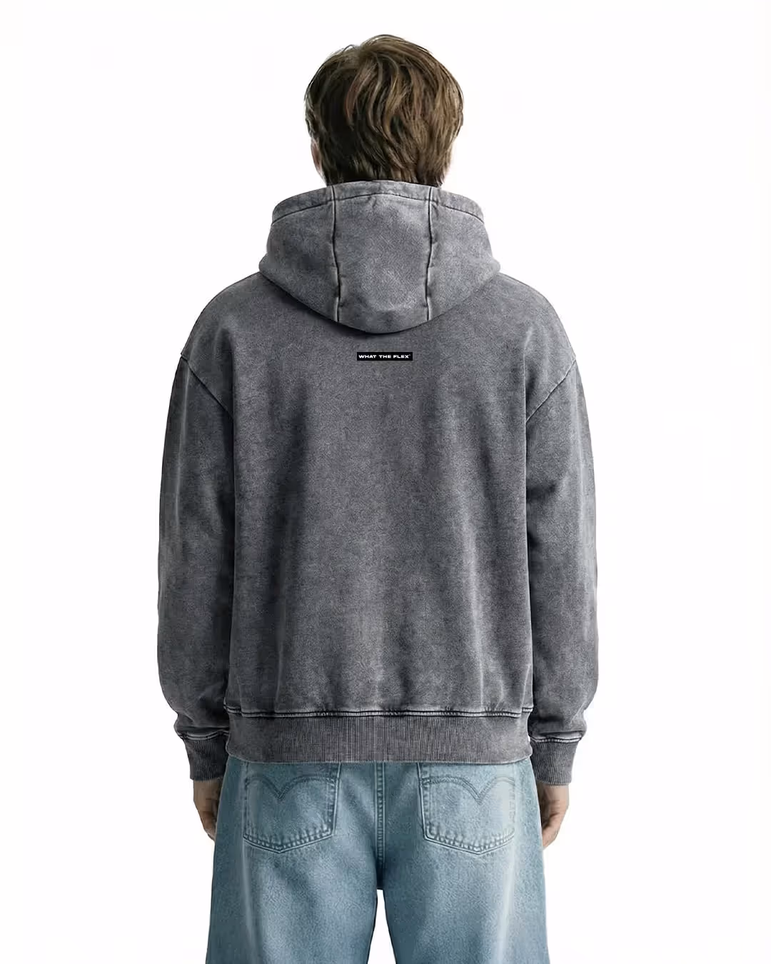 Smoke Grey Zipper Hoodie image 1