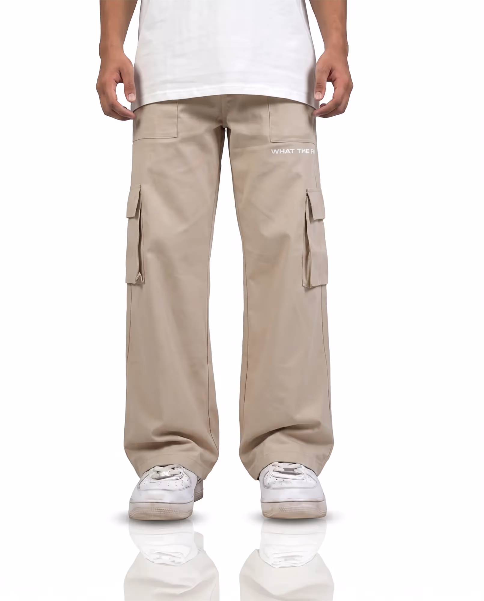 Solid Beige Unisex Cargo image 1