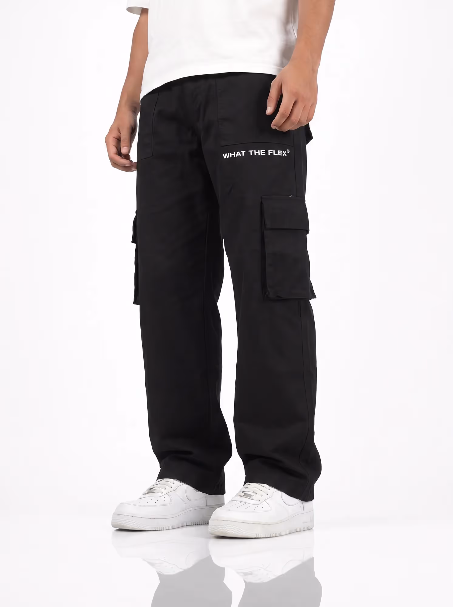 Solid Black Unisex Cargo image 1