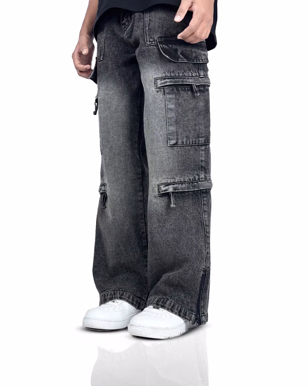 Stash Pocket Cargo Baggy Jeans image 1