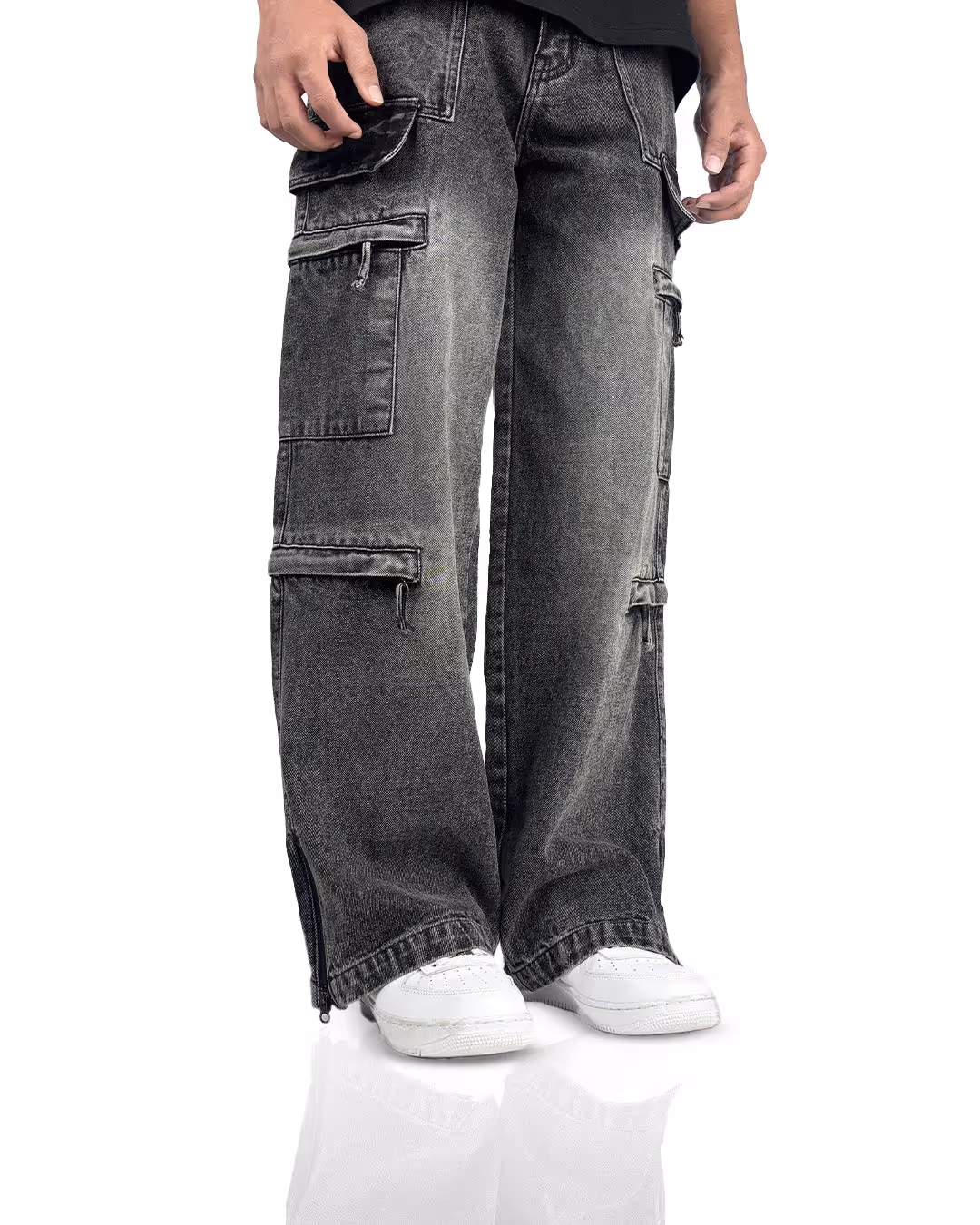 Stash Pocket Cargo Baggy Jeans  image 5