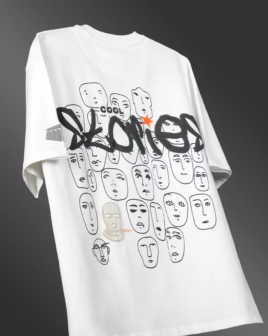 Stories Heavyweight White T-shirt image 3