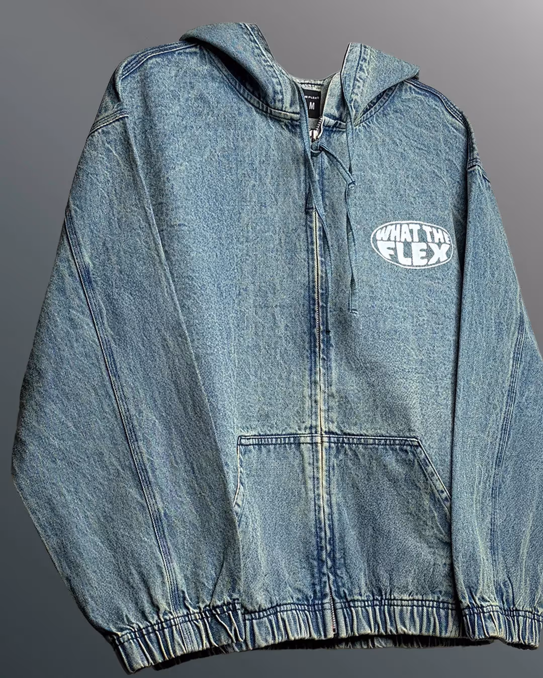 Street Blue Denim Hoodie image 5