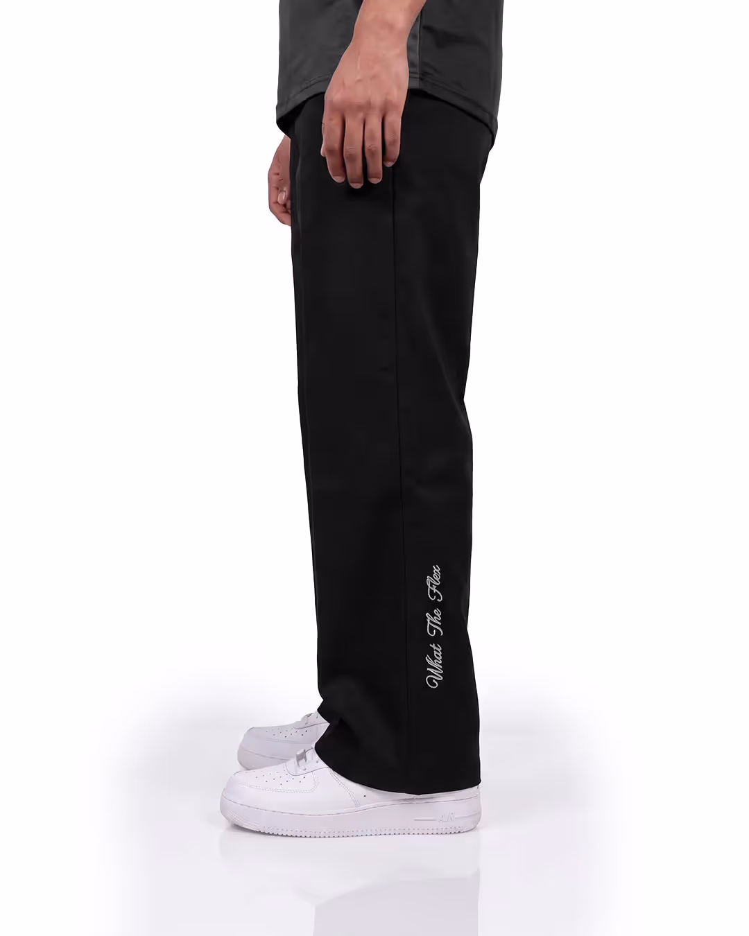 Structured Black Korean Pants image 4