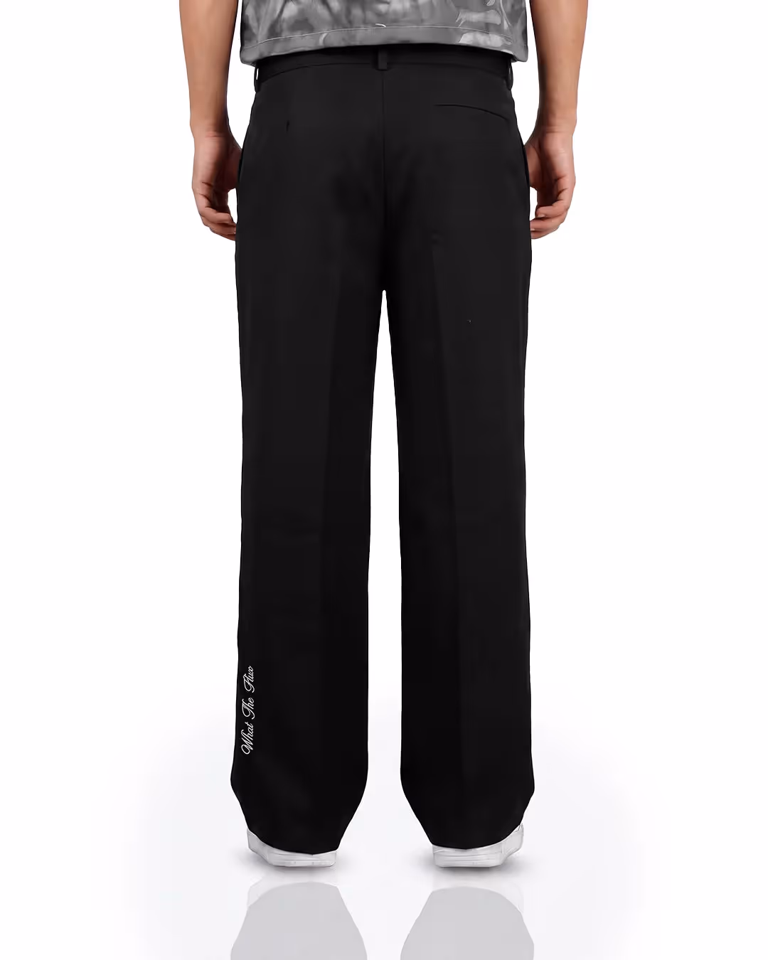Structured Black Korean Pants image 7