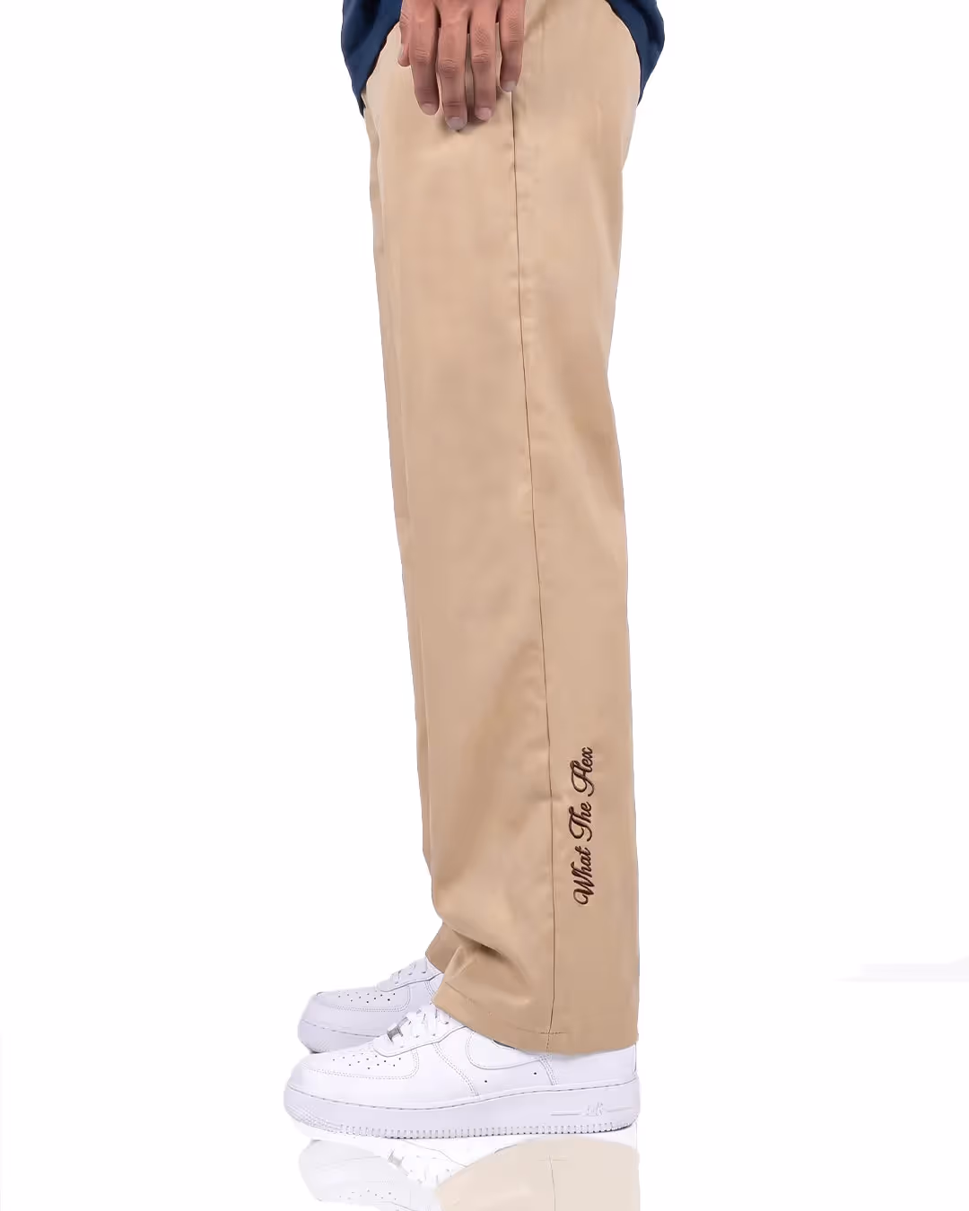 Structured Caramel Korean Pants image 4