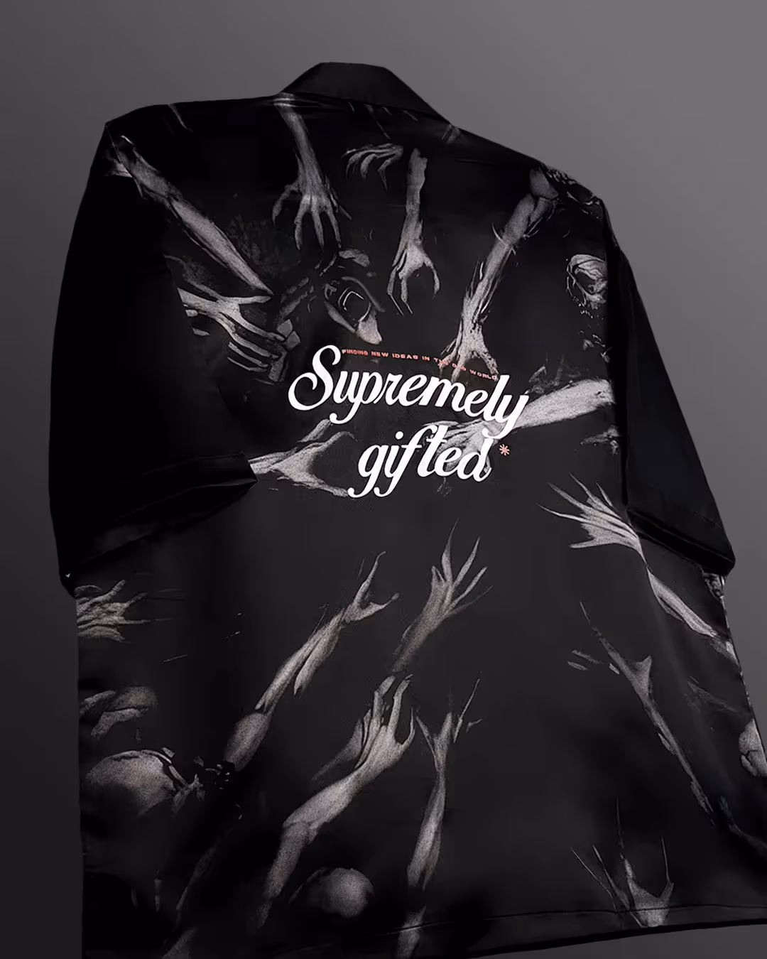 Supremely Gifted Black Fluid Shirt image 4