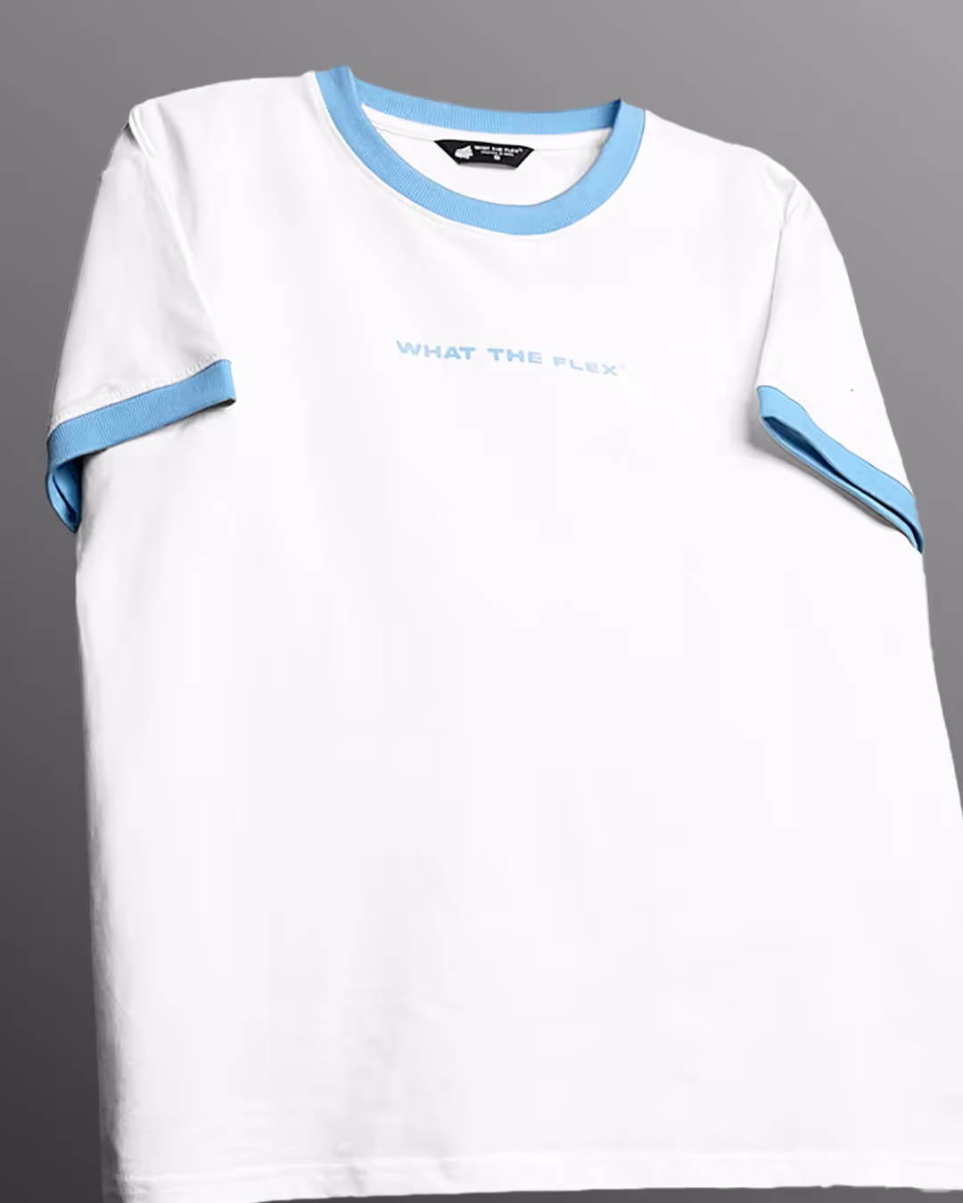Text Me Slim Fit Ringer White T-shirt image 7
