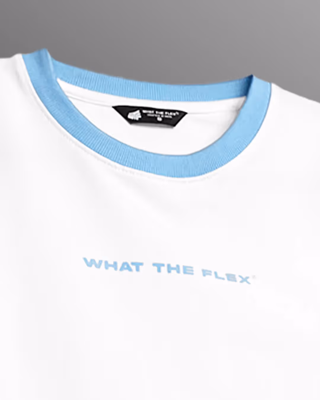 Text Me Slim Fit Ringer White T-shirt image 8