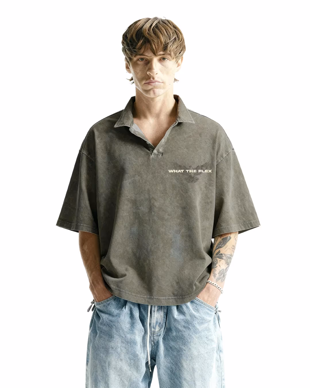 Thank God Acid Wash Polo  image 2