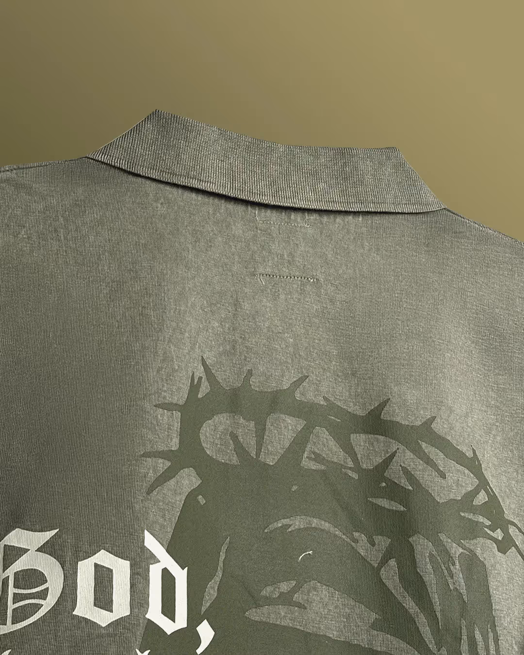 Thank God Acid Wash Polo  image 7