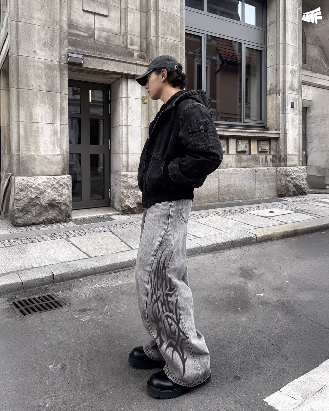 The Flex Symbol Grey Baggy Jeans  image 9