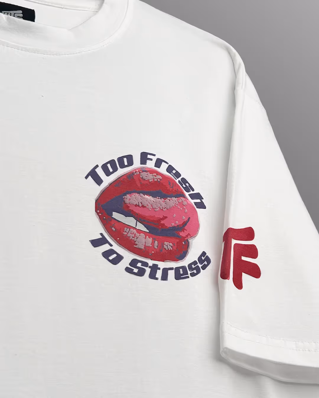 Too Fresh Oversized White T-shirt  image 6