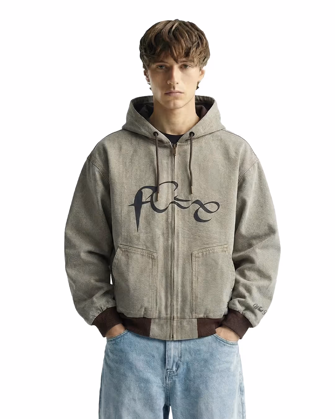 Unbound Denim Zipper Hoodie image 1