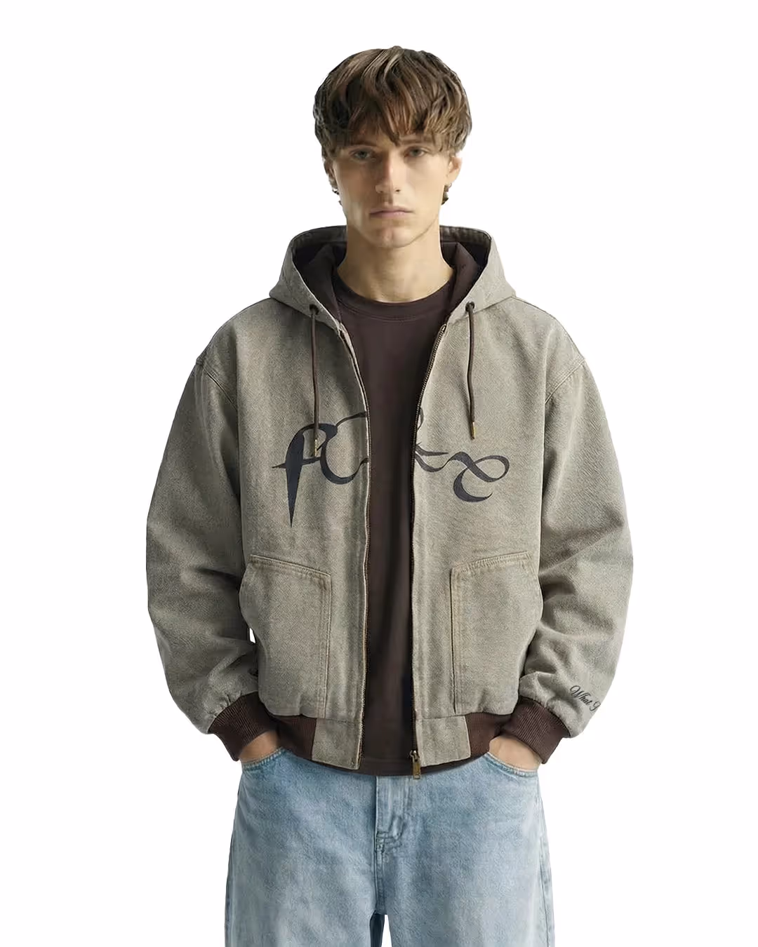 Unbound Denim Zipper Hoodie image 3
