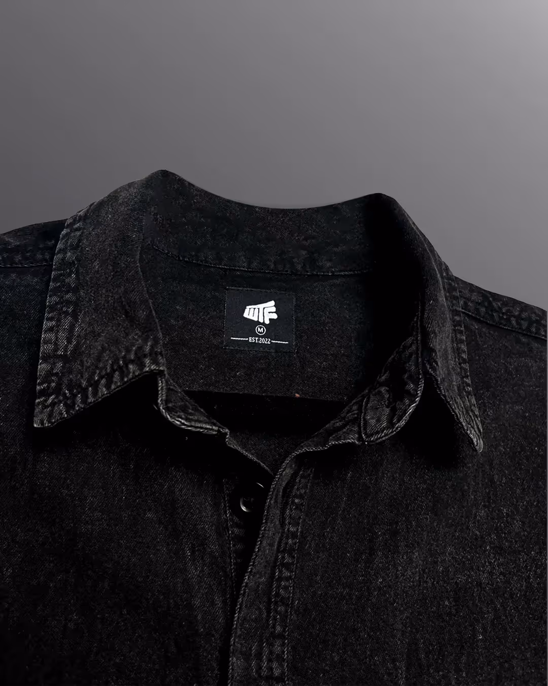 Vengeance Black Half Sleeve Denim Shirt image 8