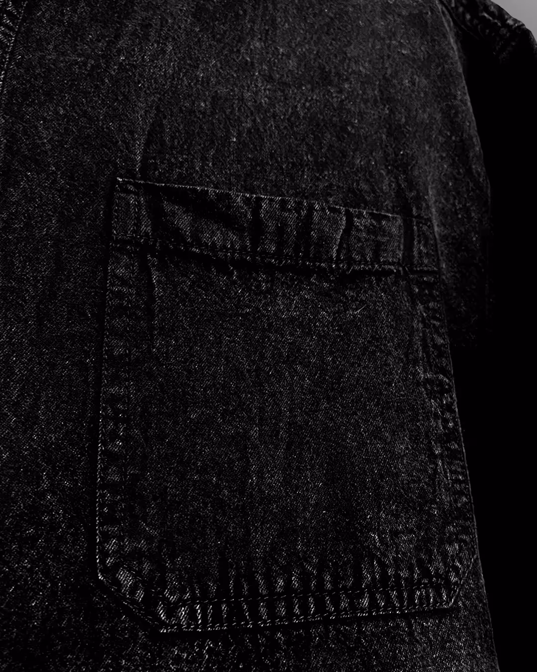 Vengeance Black Half Sleeve Denim Shirt image 9
