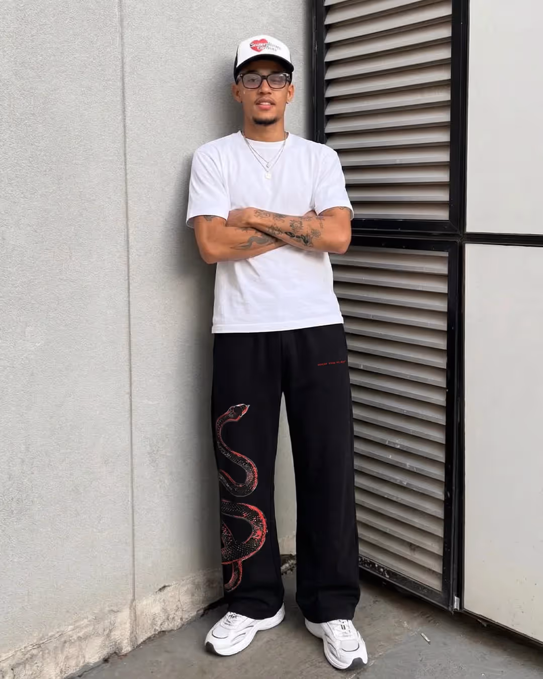 Venom Black Cotton Pants  image 3