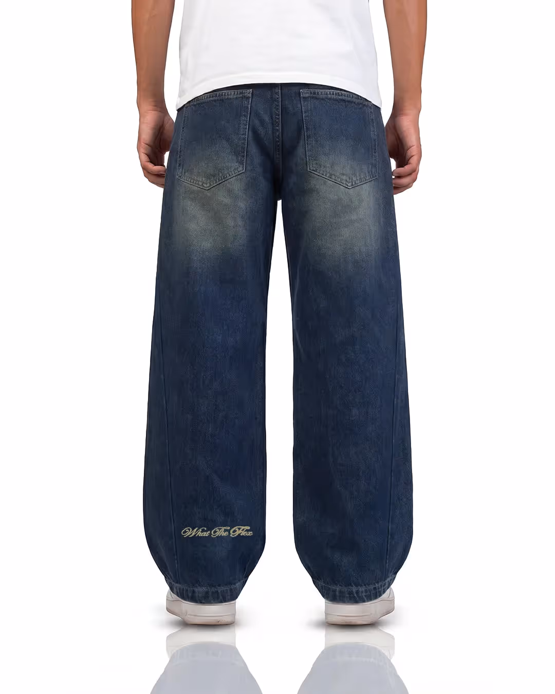 Void Blue Panel Baggy Jeans  image 5