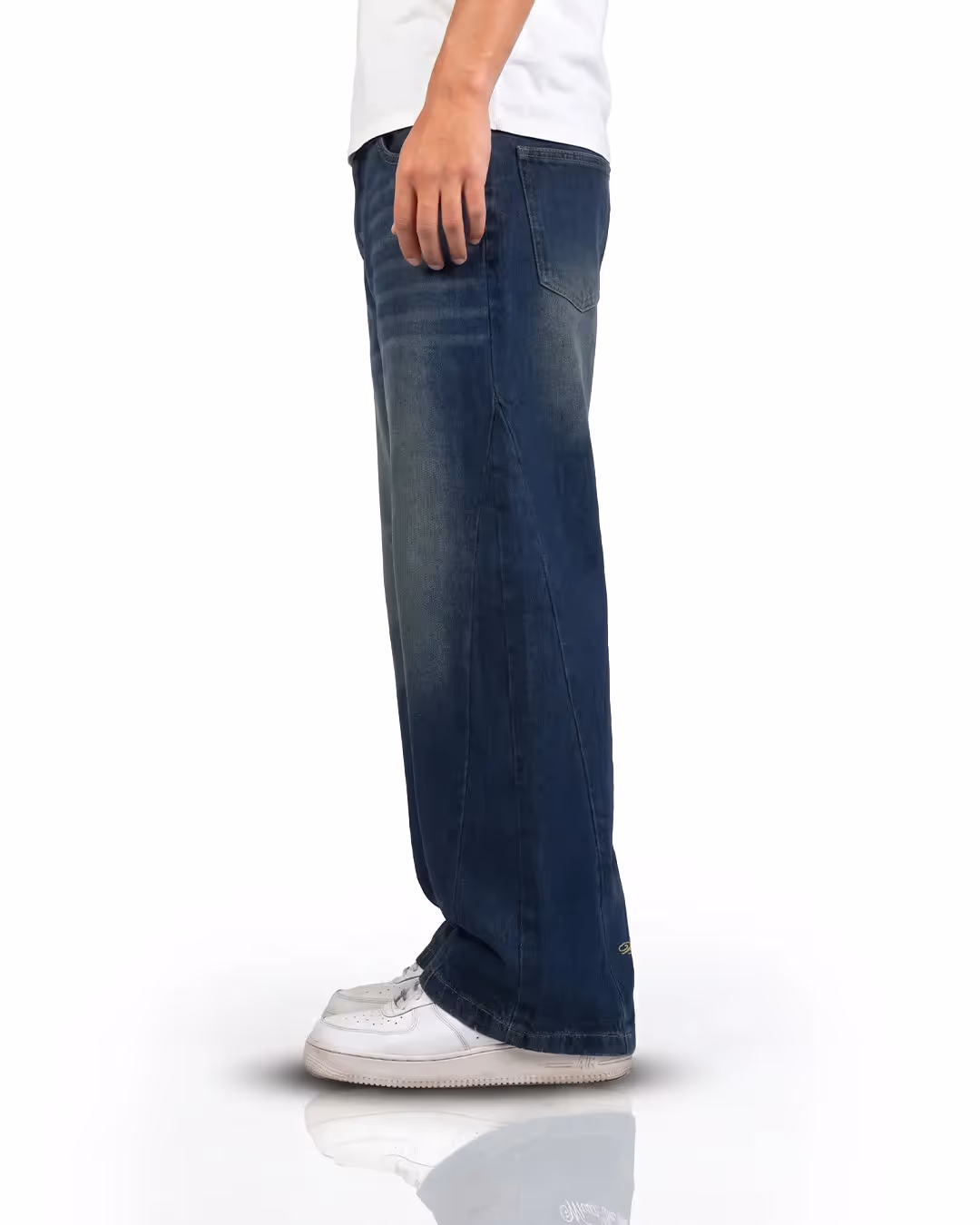 Void Blue Panel Baggy Jeans  image 6