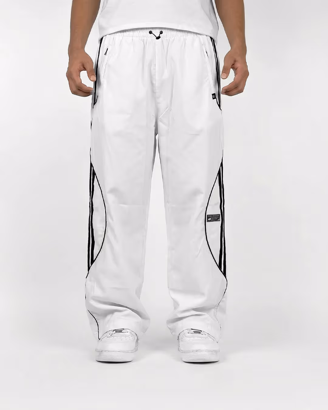 White Arc Parachute Pants  image 4