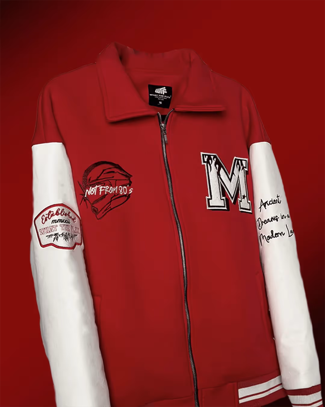 Young Forever Red Varsity Jacket image 4