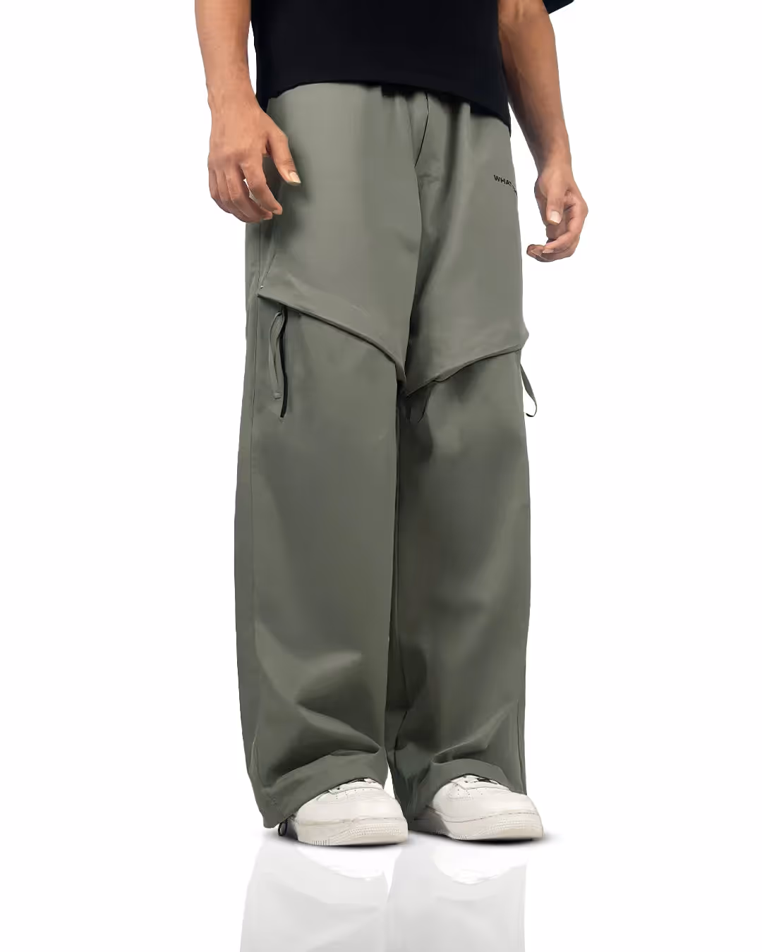 Zip Run Fawn Cargo Parachute Pants image 3