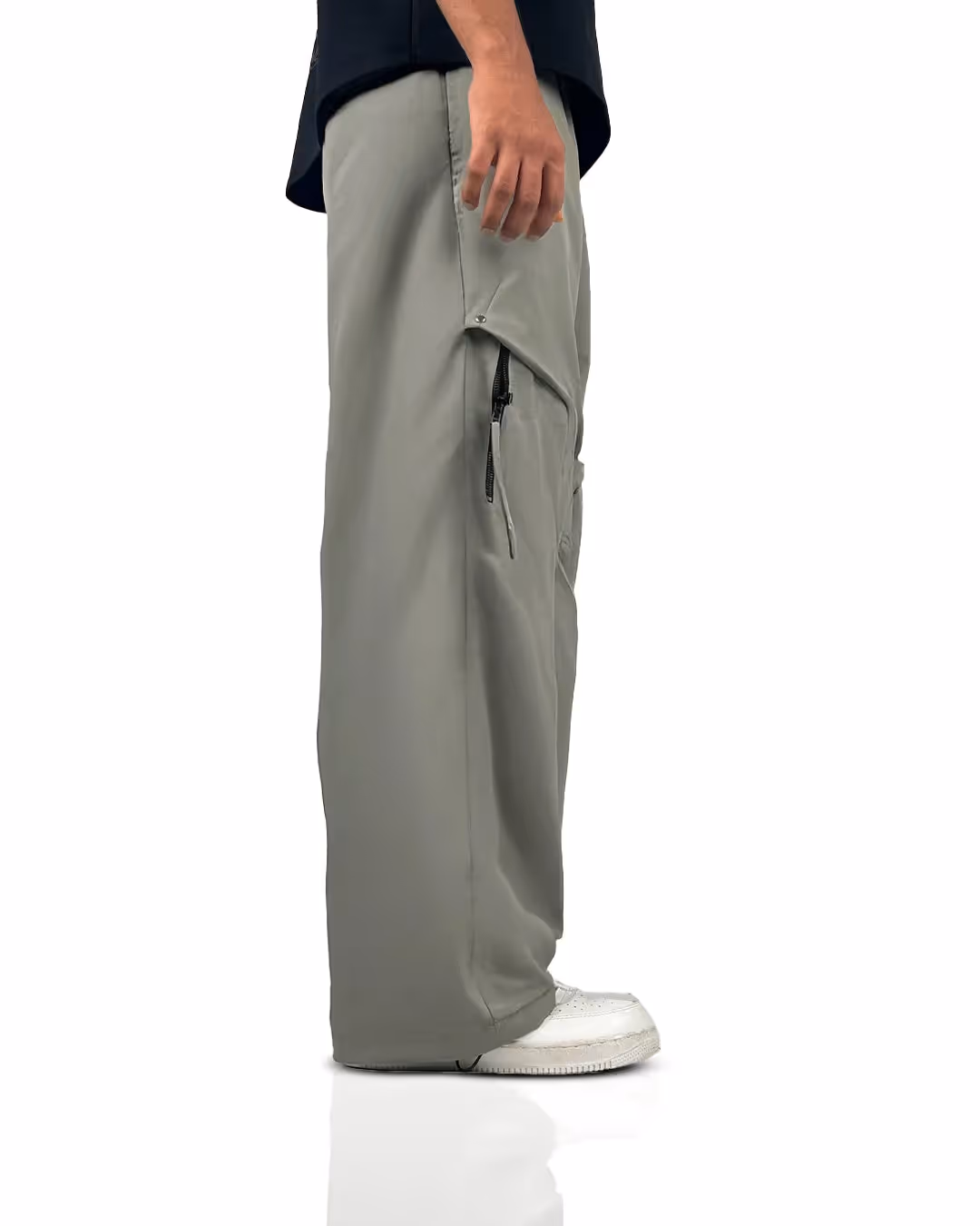 Zip Run Fawn Cargo Parachute Pants image 4